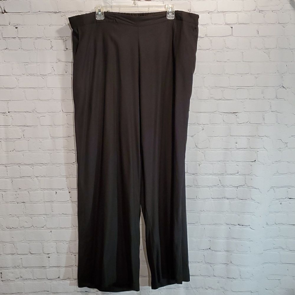 Ellos black wide leg pants size 1x 22/24